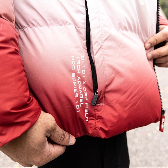 Baseball Lifestyle 101 Gradient Puffer Jacket Youth Medium NEW - Picture 3 of 3